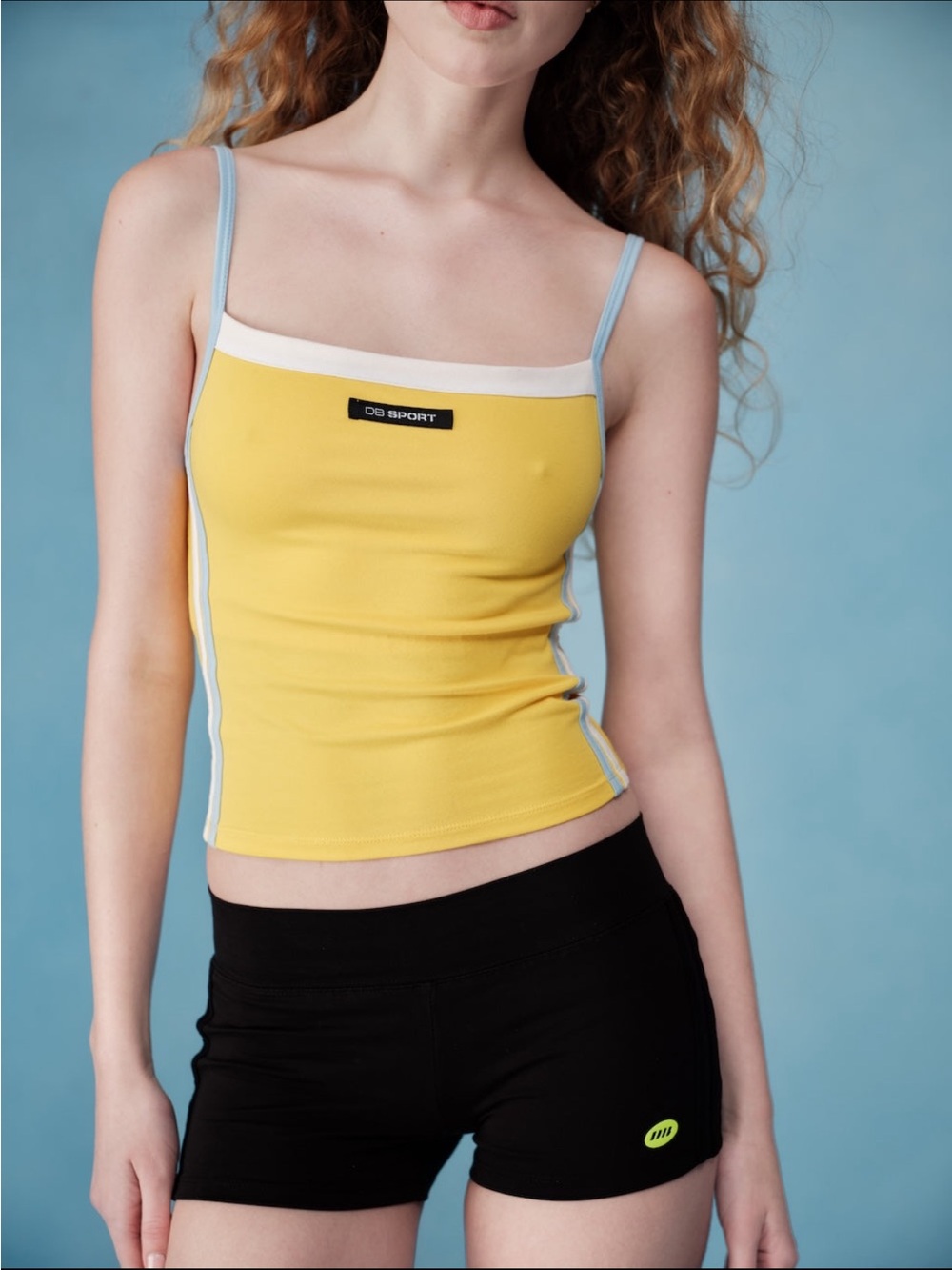 Slim Yellow Tank with Light Blue Trim by DB Sport